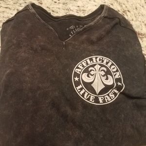 Mens affliction shirt